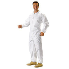 Advantage Plus Disposable Coveralls, White, Elastic, 5X-Large, 25/case - APP0210-5X