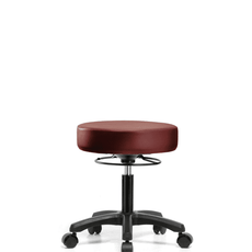 Vinyl Mini-Stool - Desk Height with Casters in Borscht Supernova Vinyl - VDHMS-RG-RC-8815