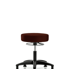 Vinyl Stool without Back - Desk Height with Stationary Glides in Burgundy Trailblazer Vinyl - VDHSO-RG-RG-8569