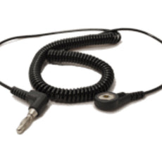 6 Ft Long Single Wire Bannana Plug Wriststrap Cable With Aligator Clip - EWR-8006