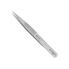 Excelta Tweezers - Straight Strong Medium Point - Anti-Mag. SS - Finger Serrations - 00B-SA-PI