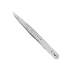 Excelta Tweezers - Straight Strong Medium Point - Anti-Mag. SS - Serrated Tips - Ergonomic - 00D-SA-SE-ET