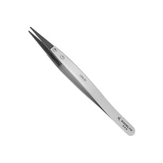 Excelta Tweezers - Replaceable Carbon Fiber .04" x .038" Tip - Straight - 159B-RT