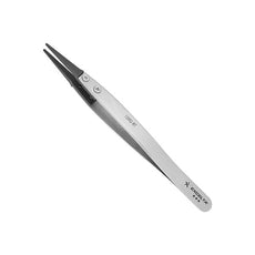 Excelta Tweezers - Replaceable Tip - Straight - Carbon Fiber Tips - 159D-RT