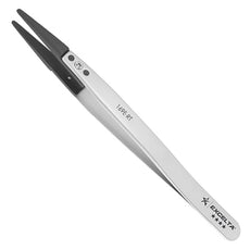 Excelta Tweezers - .120" Wide Replaceable Tip - Straight - Carbon Fiber Tips - 169E-RT
