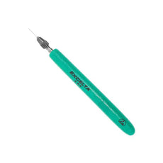 Excelta Pin Vise - Straight - Brass - Ergo Handle - 0 -.025"  - 227D-ET