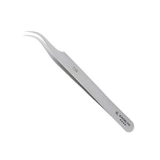Excelta Tweezers - Curved Very Fine Point - Titanium  - 7-TA
