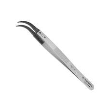 Excelta Tweezers - Replaceable Tip - Curved Tip - Peek Tips - 762A-RT