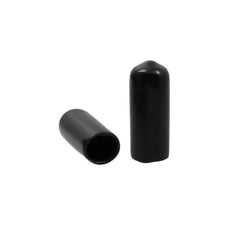 Excelta Tweezers - 25/Pack Black Tip Protectors for Cutters/Large Geomotery/Cutting Tweezer Tips - CAP-CTW