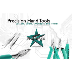 Excelta Tweezers - Replaceable Carbon Fiber .08" x .05" Tip - Straight - 159F-RT
