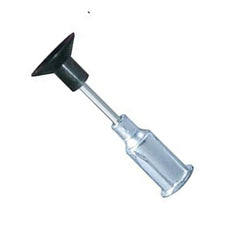 Excelta Vacuum Probe/Cup - Straight - Black Buna-n - .38" dia. - PVS-CB-38