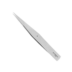 Excelta Tweezers - Straight Medium Point - Carbon Nickel Plated  - RR