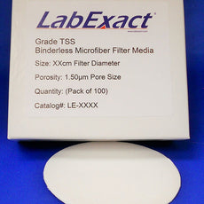 Grade TSS cut to 2.5cm diameter - 100/pk Binderless glass microfiber for determination of total suspended solids - TSS2500
