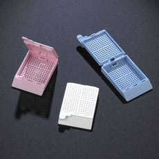 Cassette, Biopsy Embedding with Attached Lid, 35¬∞ Writing Area, BLUE, 500/Dispenser Box, 2 Boxes/Unit-1095B