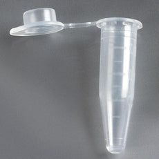 PCR Tube, 0.6mL, Thin Wall, PP, Attached Flat Top Cap, Graduated (Assorted Colors Available)-110573N