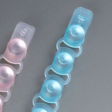 Cap Strip, PP, Blue, 8 Caps/Strip, 125 Strips/Unit (For use with # 110575, Tube Strip)-110578B