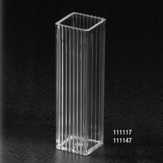 ** NEW & IMPROVED ** Cuvette, Spectrophotometer, Square, 4.5mL (10mm), PS, 2 Clear Sides, 100/Tray, 10 Trays/Unit-111117