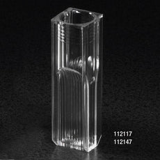 ** NEW & IMPROVED ** Cuvette, Semi-Micro, 2.5mL, with 2 Clear Sides, UV Grade Polymethylmethacrylate (PMMA), 100/Tray, 5 Trays/Unit-112147