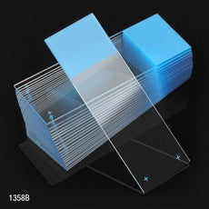 Microscope Slides, Diamond White Glass, 25 x 75mm, Charged, 90¬∞ Ground Edges, Blue Frosted, 72/Box, 20 Boxes/Case (10 Gross)-1358B