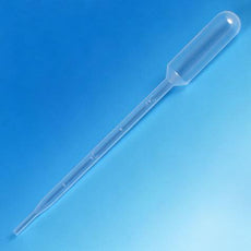 Transfer Pipet, 5.0mL, Large Bulb, Graduated to 1mL, 145mm, 500/Dispenser Box-137030-500