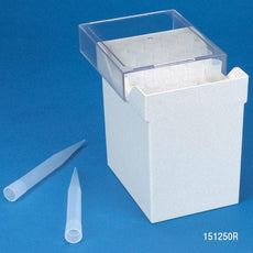 Pipette Tip, 1000 - 10,000uL (1-10mL), Natural, for use with Finnpipette, Brand, Gilson, Socorex & Labsystem, 25/Rack, 4 Racks/Unit-151250R