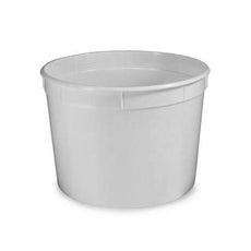 Container, Multi-Purpose, 16oz (480mL), PP, Separate Snap Lid, White-270016
