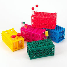 TUFFBLOK XL Tube Rack, 4-Way, PP, Blue, 5/Pack-456945B