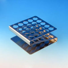 Rack, Tube, 16/17mm, 50-Place, Stainless Steel "Z" Shape-457205