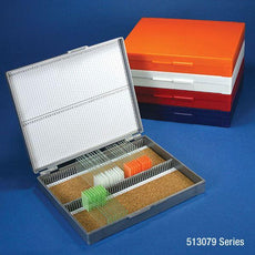 Slide Box for 100 Slides, Cork Lined, Red-513079R