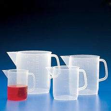 Beaker with Handle, PP, Molded Graduations, 5000mL-601160