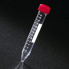 Centrifuge Tube, 15mL, Separate Red Screw Cap, Acrylic, Printed Graduations-6267