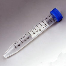 Centrifuge Tube, 15mL, Separate Blue Flat Top Screw Cap, PP, Printed Graduations, Bulk-6284