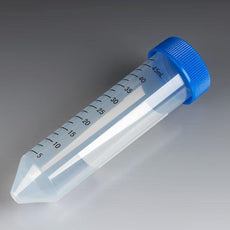 Centrifuge Tube, 50mL, Separate Blue Flat Top Screw Cap, PP, Printed Graduations, Bulk-6287