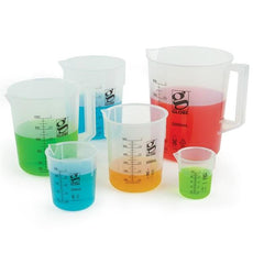 Beaker, Diamond Essentials, Griffin Style, Low Form, Printed Graduations, PP, 600mL, 4/Bag-3650-600