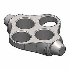 Buckets, for use with GCC-MP-SWING Rotor, 4 each for 16 x 10mL, 12mL and 15mL tubes (4 tubes per bucket)-GCC-MP-SWING-15ML16