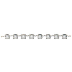 0.2mL 8-Strip Dome Caps, No Tubes, Natural-PCR-02DC
