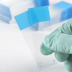 ** SPECIAL ORDER COLOR ** Microscope Slides, White Glass, 25 x 75mm, Positive Charged, 45¬∞ Beveled Edges, Safety Corners, Green Frosted, 72/Box, 20 Boxes/Case (10 Gross) -1354G