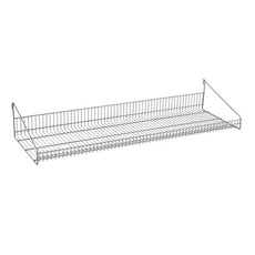 Metro GS1448K4 SmartWall Grid Shelf with Retaining Ledge, Metroseal Gray Epoxy, 14" x 48"