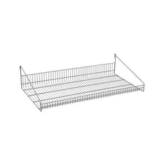 Metro GS1836K4 SmartWall Grid Shelf with Retaining Ledge, Metroseal Gray Epoxy, 18" x 36"