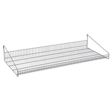Metro GS1848K4 SmartWall Grid Shelf with Retaining Ledge, Metroseal Gray Epoxy, 18" x 48"