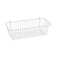 Metro H210W Storage Basket for Super Erecta Wire Shelving, White, 17.375" x 7.5" x 5"
