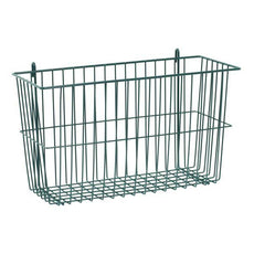 Metro H212K3 Storage Basket for Super Erecta Wire Shelving and SmartWall Wall Shelving, Metroseal Green Epoxy, 17.375" x 7.5" x 10"