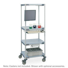 Metro HPLC3X3  MetroMax i 4-Shelf Single HPLC Experiment Cart (Casters Not Included)