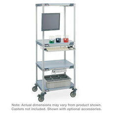 Metro HPLC4X3 MetroMax i 4-Shelf Double HPLC Experiment Cart (Casters Not Included)
