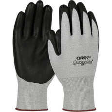 Seamless Knit Nylon/Carbon Fiber with Nitrile Foam Grip, Gray, Medium - HWSM