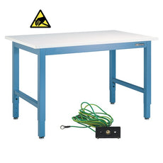 IAC Industries QS SB Bench 30dx48l ESD Sky Blue - QS-1006001-D