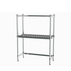 Metro KR345DC HD Super Beer Keg Handling Rack, 1 Dunnage Shelf, 4 Half Barrel Capacity