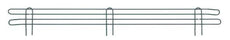 Metro L42N-4K3 Super Erecta 4" High Stackable Ledge for Wire Shelving, Metroseal Green Epoxy, 42"