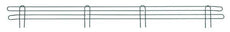 Metro L54N-4K3 Super Erecta 4" High Stackable Ledge for Wire Shelving, Metroseal Green Epoxy, 54"