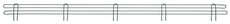 Metro L72N-4K3 Super Erecta 4" High Stackable Ledge for Wire Shelving, Metroseal Green Epoxy, 72"